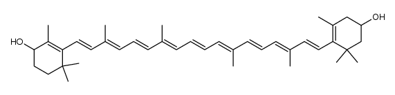 3,4'-Dihydroxy-β-carotin结构式