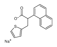 α-(1-Naphtyl)-2-thiophenepropionic acid sodium salt结构式