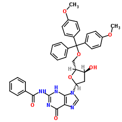 N2-苯甲酰基-2'-脱氧-5'-O-DMT-鸟苷结构式
