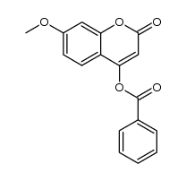 4-O-benzoyl-7-methoxycoumarin结构式