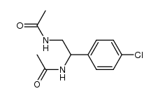N,N'-(1-(4-chlorophenyl)ethane-1,2-diyl)diacetamide Structure