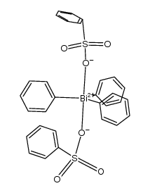 triphenylbismuth bis(benzenesulfonate) Structure