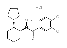 顺-(±)-3,4-二氯-N-甲基-N-[2-(1-吡咯烷基)环己基]苯酰胺盐酸盐图片