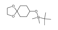 8-[(tert-butyldimethylsilyl)oxy]-1,4-dioxaspiro[4,5]decane结构式