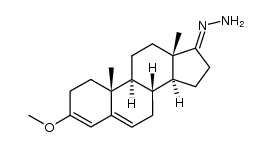 3-methoxyandrosta-3,5-dien-17-one hydrazone Structure