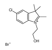 2-(5-chloro-2,3,3-trimethylindol-1-ium-1-yl)ethanol,bromide Structure