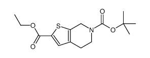 2-叔丁基2-乙基4H,5H,6H,7H-噻吩并[2,3-c]吡啶-2,6-二羧酸结构式