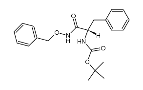 [1-[(benzyloxy)carbamoyl]-2-phenylethyl]carbamic acid tert-butyl ester结构式