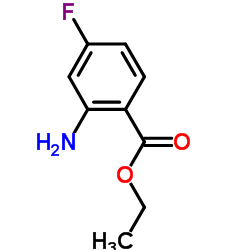 Ethyl 2-amino-4-fluorobenzoate structure