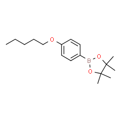4,4,5,5-TETRAMETHYL-2-(4-(PENTYLOXY)PHENYL)-1,3,2-DIOXABOROLANE Structure