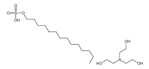Tetradecyl hydrogen sulfate-2,2',2''-nitrilotriethanol (1:1) Structure