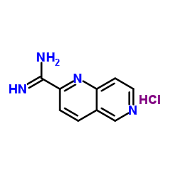 1,6-Naphthyridine-2-carboximidamide hydrochloride Structure
