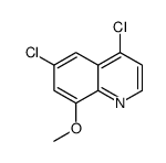 4,6-二氯-8-甲氧基喹啉结构式