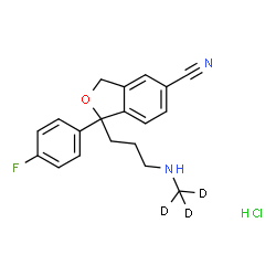 去甲基西酞普兰-D3盐酸盐结构式
