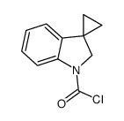 (9CI)-螺[环丙烷-1,3-[3H]吲哚]-1(2H)-羰酰氯结构式