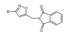 2-((3-bromoisoxazol-5-yl)methyl)isoindoline-1,3-dione结构式