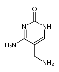 Cytosine, 5-(aminomethyl)- (6CI) Structure