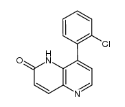 8-(2-chlorophenyl)-1,5-naphthyrid-2(1H)-one结构式