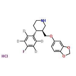 外消旋帕罗西汀-d4盐酸盐结构式