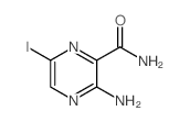 3-氨基-6-碘吡嗪-2-羧酰胺结构式