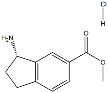 (S)-3-氨基-2,3-二氢-1H-茚-5-羧酸甲酯盐酸盐结构式