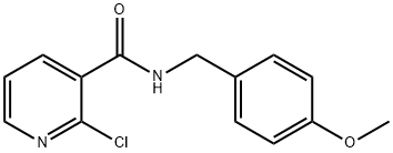 2-氯-N-(4-甲氧苄基)尼克酰胺结构式