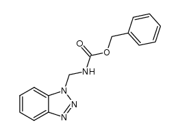 benzyl N-(1H-benzotriazol-1-ylmethyl)carbamate结构式