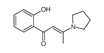 1-(2-hydroxyphenyl)-3-pyrrolidino-2-buten-1-one Structure