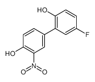 4-(5-fluoro-2-hydroxyphenyl)-2-nitrophenol Structure