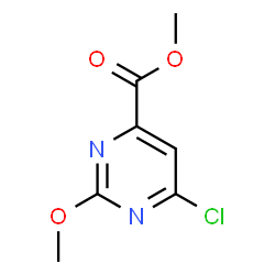 6-氯-2-甲氧基嘧啶-4-羧酸甲酯结构式