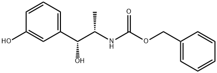 Carbamic acid, [(1S,2R)-2-hydroxy-2-(3-hydroxyphenyl)-1-methylethyl]-, phenylmethyl ester (9CI) structure