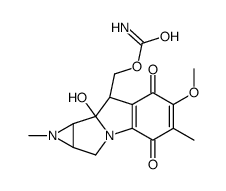 (1aS)-1,5-Dimethyl-6-methoxy-8β-(carbamoyloxymethyl)-8aα-hydroxy-1,1aα,2,8,8a,8bα-hexahydroazirino[2',3':3,4]pyrrolo[1,2-a]indole-4,7-dione Structure