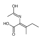 2-acetamido-3-methylpent-2-enoic acid结构式