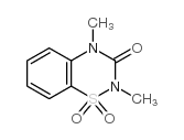 2,4-二甲基-2H-1,2,4-苯并噻二嗪-3(4H)-酮-1,1-二氧化物结构式