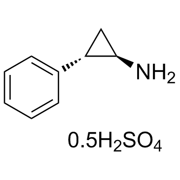 trans-2-Phenylcyclopropylamine hemisulfate salt structure
