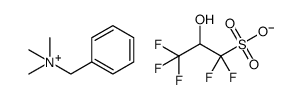 benzyltrimethylammonium 1,1,3,3,3-pentafluoro-2-hydroxypropanesulfonate Structure