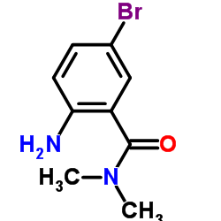 N,N-二甲基-2氨基-5溴苯甲酰氨结构式