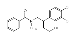 n-methyl-n-(2-(3,4-dichlorophenyl)-4-hydroxy butyl)-bensamide Structure