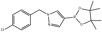 1-(4-氯苄基)吡唑-4-硼酸频哪醇酯结构式