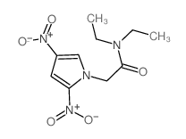 1H-Pyrrole-1-acetamide,N,N-diethyl-2,4-dinitro- structure