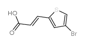 3-(4-溴-2-噻吩)丙烯酸结构式