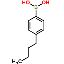 4-正丁基苯硼酸结构式