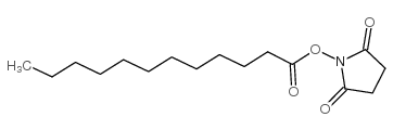 2,5-二氧代吡咯烷-1-基十二酸酯结构式