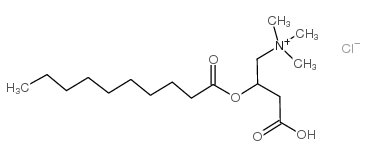 (±)-癸酰肉碱氯化物结构式