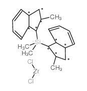 rac-二甲基硅基双(2-甲基茚基)二氯化锆结构式