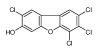 2,6,7,8-tetrachlorodibenzofuran-3-ol结构式