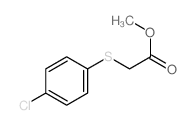 Acetic acid,2-[(4-chlorophenyl)thio]-, methyl ester structure