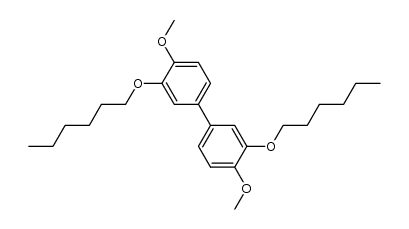 3,3'-bis(hexyloxy)-4,4'-dimethoxybiphenyl Structure