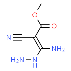 2-Propenoic acid,3-amino-2-cyano-3-hydrazinyl-,methyl ester Structure