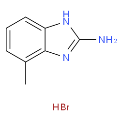 4-Methyl-1H-benzo[d]iMidazol-2-aMine hydrobroMide Structure